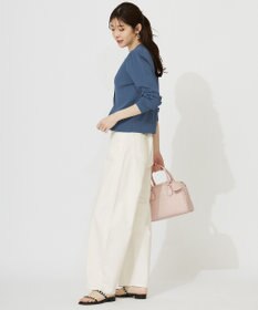 ANY SIS S 【洗える】レーシーディテール カーディガン