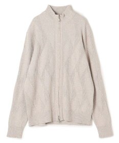 JOSEPH HOMME  新柄【洗える】シルクバルキー　　ハイネックジップアップニット