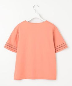 J.PRESS LADIES S 【接触冷感・UVケア】コンパクトコットンスムース 刺繍スリーブ カットソー