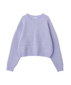 CRAFT STANDARD BOUTIQUE レースボーダーニットプルオーバー