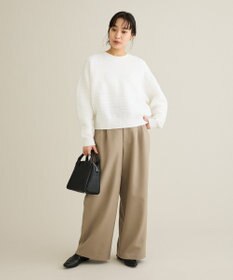 CRAFT STANDARD BOUTIQUE レースボーダーニットプルオーバー
