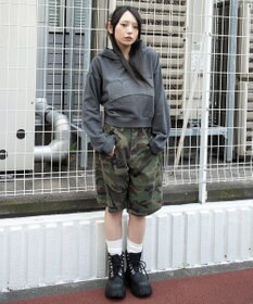 WEGO グラフィックショートパーカー