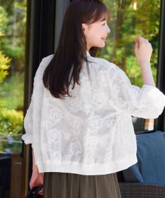 Tiaclasse 立体フラワーレースブルゾン