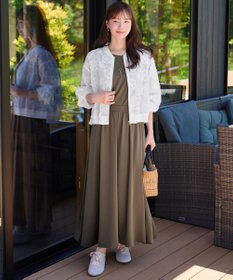 Tiaclasse 立体フラワーレースブルゾン