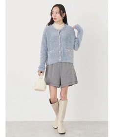 earth music&ecology キラキラシャギーカーディガン