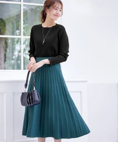 Tiaclasse 【安田美沙子さん着用・選べる2type・洗える】 フリルニットトップス