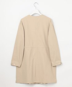 J.PRESS LADIES 【洗える・撥水】ドライツイルストレッチ ノーカラー コート