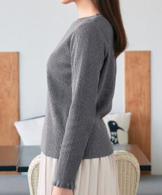 Tiaclasse 【安田美沙子さん着用・選べる2type・洗える】 フリルニットトップス