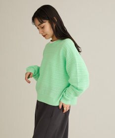 CRAFT STANDARD BOUTIQUE レースボーダーニットプルオーバー