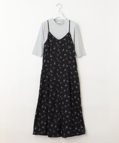 ANY SIS 【2SET】フラワーキャミ ワンピース × リブインナー