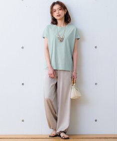 23区 【接触冷感/洗える】フレンチスリーブ IT TEE