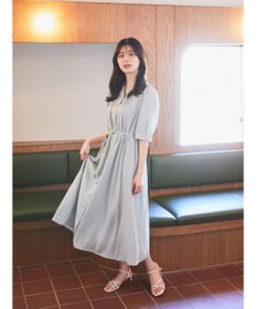 earth music&ecology タックフレアワンピース