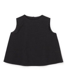 UNFILO L 【セットアップ着用可】FINE MOVE パンチング ドットブラウス