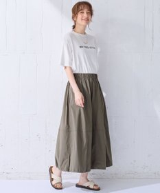 ANY 【汗ジミ防止加工】シルケットスムース半袖ロゴTシャツ