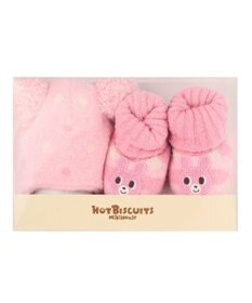 MIKI HOUSE HOT BISCUITS ニット小物ギフトセット【クリアケース付き】