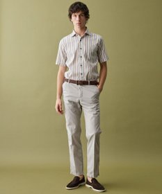 JOSEPH ABBOUD 【キングサイズ・清涼・リネンブレンド】コットンリネン ボイルコード　半袖 シャツ