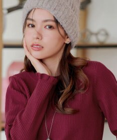 Tiaclasse 【安田美沙子さん着用・選べる2type・洗える】 フリルニットトップス