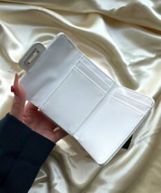 WEGO スタッズキルティングフラップウォレット