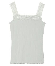 earth music&ecology レーススクエアキャミソール