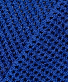 組曲 L 【前後着用可】メッシュ5分袖ニット カーディガン