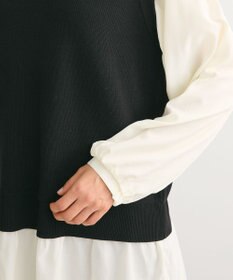 Green Parks 布帛ドッキングニットチュニック