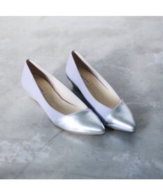 MODE ET JACOMO <MODE ET JACOMO>ポインテッドウェッジソールパンプス