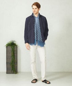 JOSEPH ABBOUD 【キングサイズ・サスティナブル】リンクルマイヤー シャツアウター