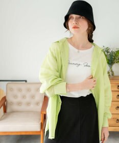 WEGO ボリュームスリーブシアーシャツ