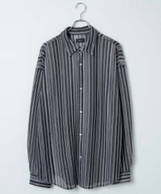 WEGO 【ユニセックス着用ITEM】ストライプメッシュBIGシャツ