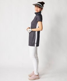 FILA GOLF／marie claire 【Marie claire sports】ロゴ柄ハーフジップチュニック