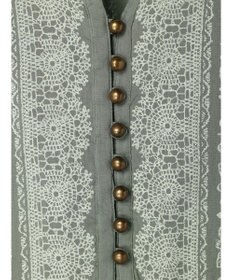 CRAFT STANDARD BOUTIQUE パネル柄ウエスト切り替えボリュームワンピース