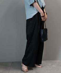 AMERICAN HOLIC イージーケア＋接触冷感ウエストタックワイドパンツ