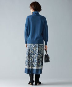 自由区 S 【ウエストゴム・洗える】ERICAパネルプリント スカート