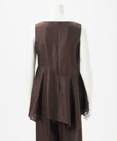 23区 【エステータ】チンツリネン ペプラム ブラウス