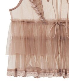 Green Parks ・ＥＬＥＮＣＡＲＥ　ＤＵＥ　チュールラッフルベスト