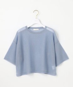 ANY SIS L 【洗える】シアー ニットT