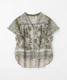 GRACE CONTINENTAL バンダナフレアスリーブブラウス