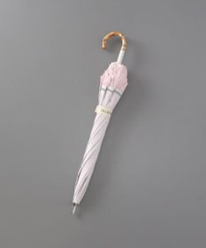 AURORA 【 JILL STUART（ジル スチュアート）】ラメドットカットジャカードフリル晴雨兼用パラソル(長傘)