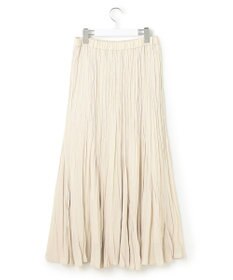 23区 S 【洗える】クラッシュ プリーツ ジョーゼット スカート