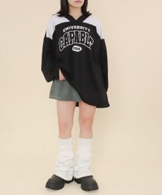 WEGO バイカラースポーツスウェット