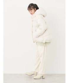 earth music&ecology フーディー中綿ブルゾン