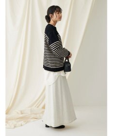 CRAFT STANDARD BOUTIQUE 洗えるモールニットボーダープルオーバー