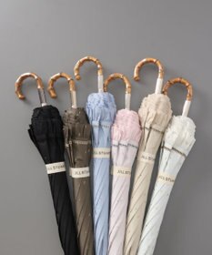 AURORA 【 JILL STUART（ジル スチュアート）】ラメドットカットジャカードフリル晴雨兼用パラソル(長傘)