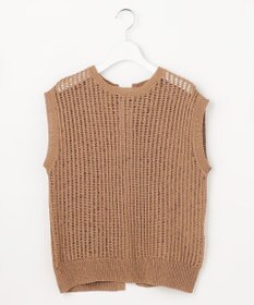 自由区 【レイヤード・旬スタイル】リネンコットン ベスト