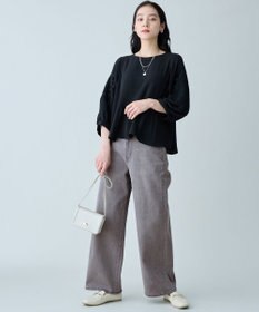 ANY 刺繍スリーブブラウス