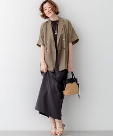 23区 【見上愛さん着用】ペーパーライクコンビ ショルダーバッグ (S)