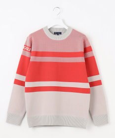 23区GOLF 【MEN】【洗える】カラーブロック 裏付き ニット