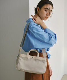 TOPKAPI 【Breath TOPKAPI】防水ナイロン レザーコンビ ミニトート ショルダーバッグ