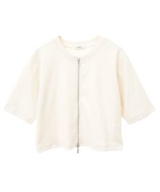 earth music&ecology カットリブＷジップカーディガン