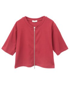 earth music&ecology カットリブＷジップカーディガン